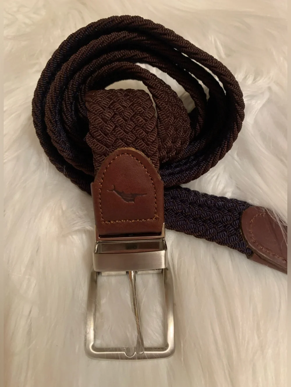 TOMMY BAHAMA men’s braided reversible belt LNWOT size LG/XL